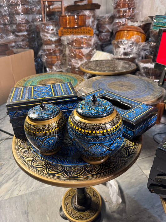 5Pc Traditional Wooden Handicraft Set