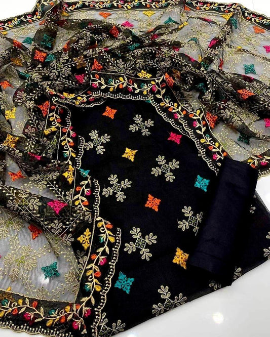 3pc Gul Ahmed Lawn Fully Embroided Dress