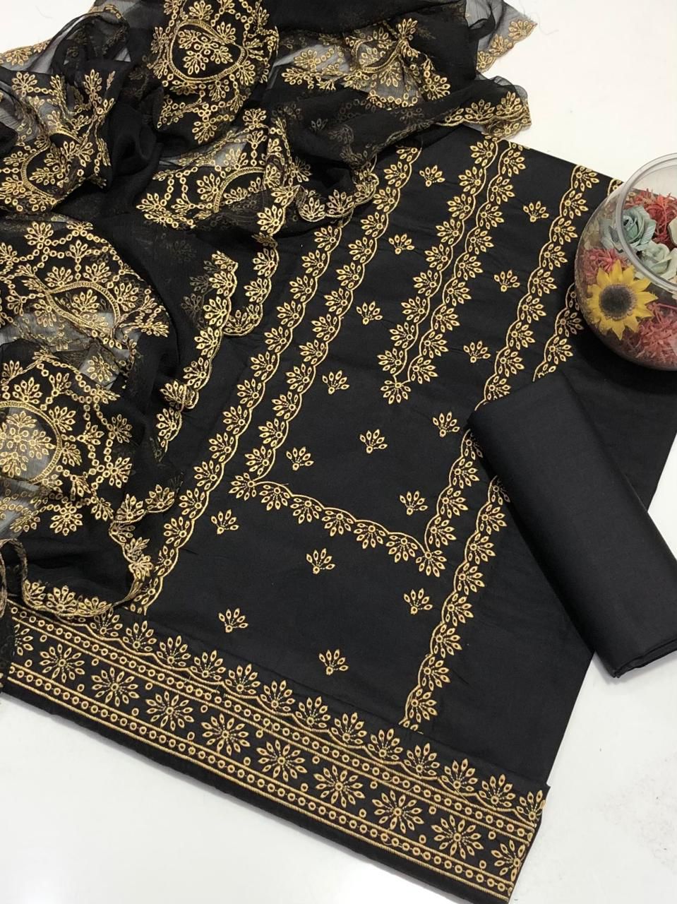 3pc GTM LAWN Heavy Embroided Dress