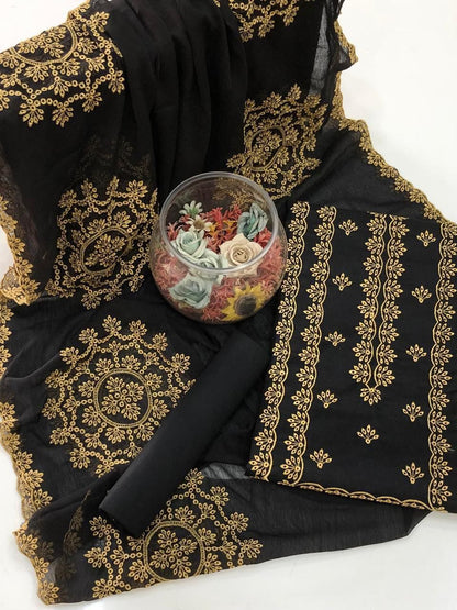 3pc GTM LAWN Heavy Embroided Dress