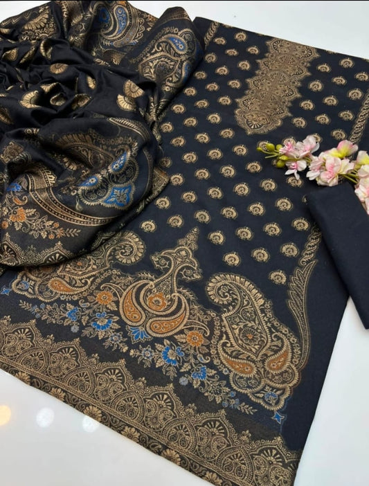 3pc Lawn Jacquard Brosha Dress