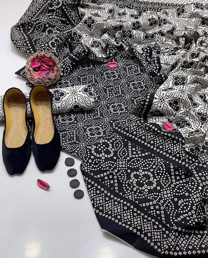 3pc Cotton Sindhi Ajrak Dress (Khussa Gift)