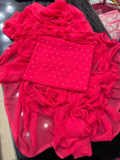 2pc Barish Mukesh work Dress (Shirt & Dupatta)